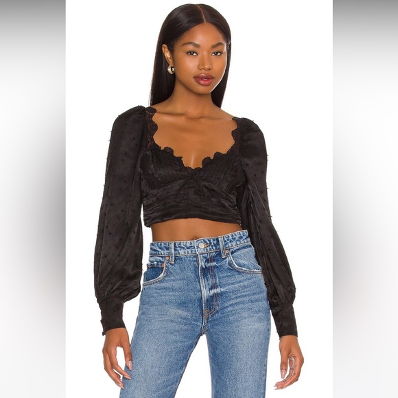 For Love & Lemons Liz Crop Top - Picture 2 of 14